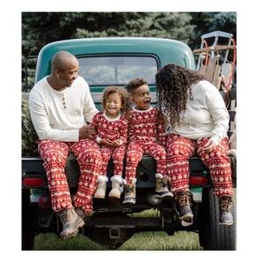Burt’s Bees Baby Organic Cotton Christmas Pajamas Women’s Medium Fair Isle